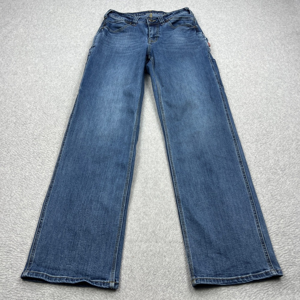 Dovetail Workwear Old School Wide Leg Jeans Womens 10/32* Blue Carpenter Relaxed
